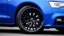 rims blue car