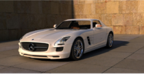 a mercedes car with rims
